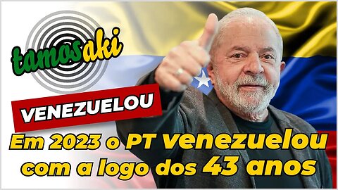 Em 2023 o PT venezuelou com a logo dos 43 anos #Brasil #Venezuelou #Venezuela