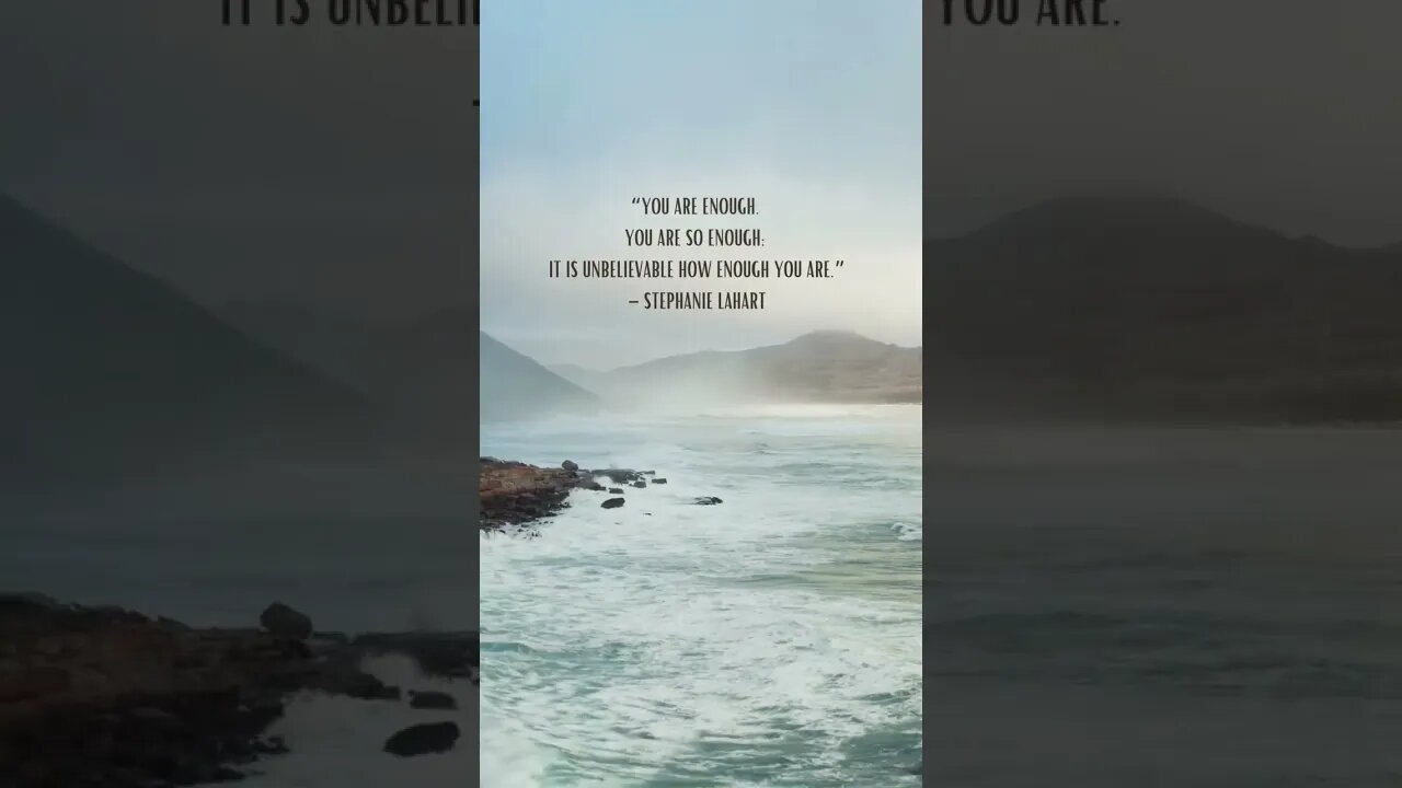Realize Your Worth: You Are Enough