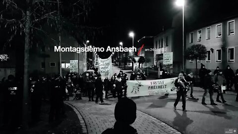 Montagsdemo Ansbach 24.01.2022