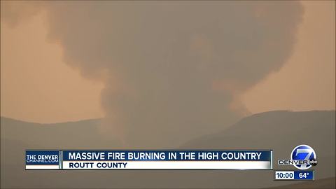 New wildfire grows quickly northwest of Steamboat Springs