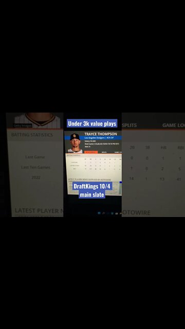 Dreams Top Value Picks for MLB DFS Today Main Slate 10/4/2022 Daily Fantasy Strategy DraftKings