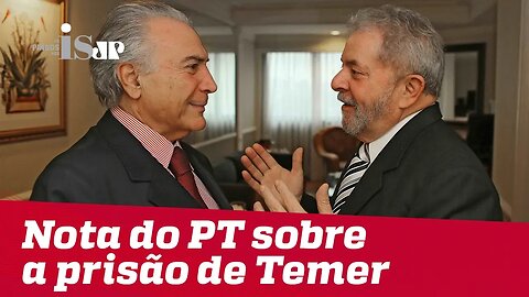 O ombro amigo petista na prisão de Temer