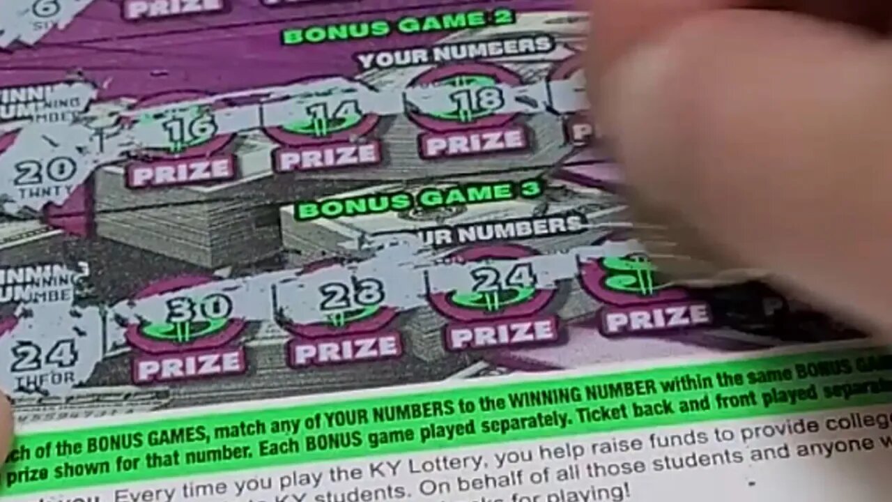 Winning on a $20 Scratch Off Ticket Max A Million