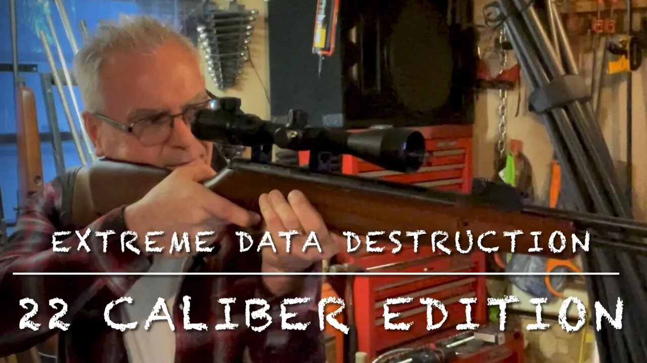 Extreme data destruction: 22 caliber edition with the Stoeger S6000-A and Ruger & H&N pellets