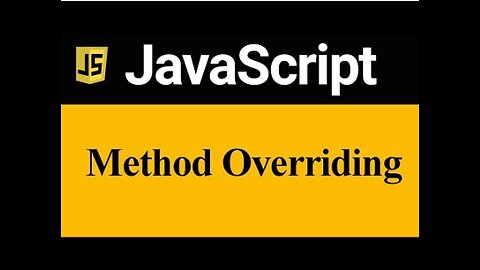 Method Overriding in Javascript