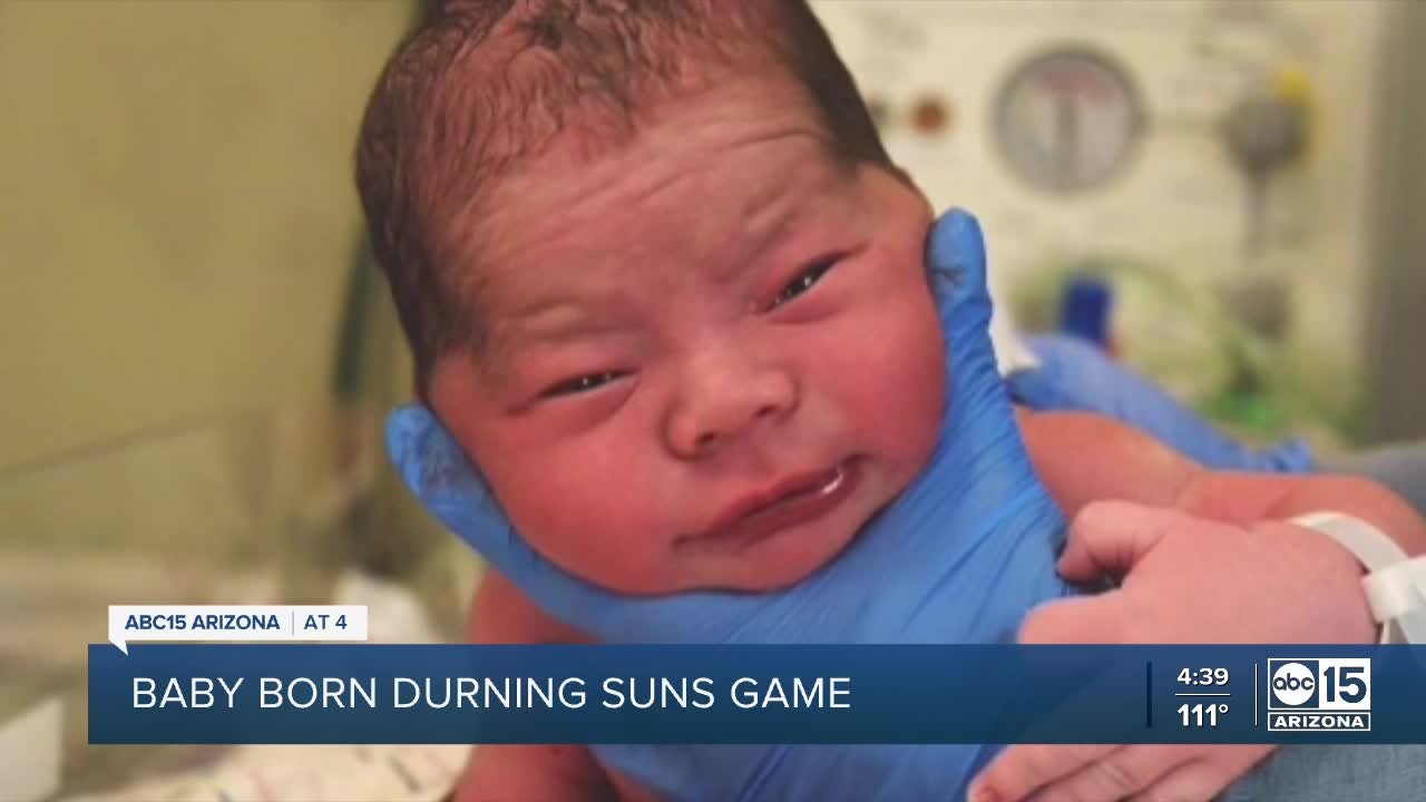 Phoenix Suns fans welcome son after Game 1 win of NBA Finals