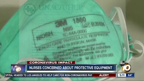 Nurses concerned about personal protective equipment