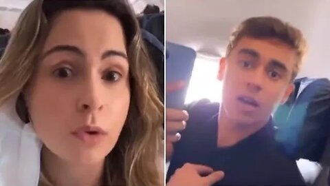 URGENTE! EX BBB ANA PAULA RENAULT TRETA COM NIKOLAS FERREIRA DURANTE VOO