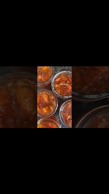 How to Can Herbed Tomato Jam #shorts #youtubeshorts #canningshorts