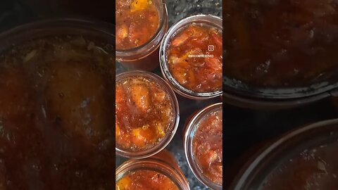 How to Can Herbed Tomato Jam #shorts #youtubeshorts #canningshorts