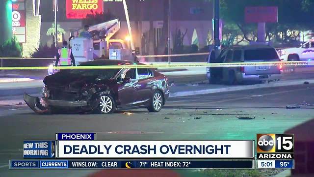 Deadly crash shuts down portion of Phoenix light rail