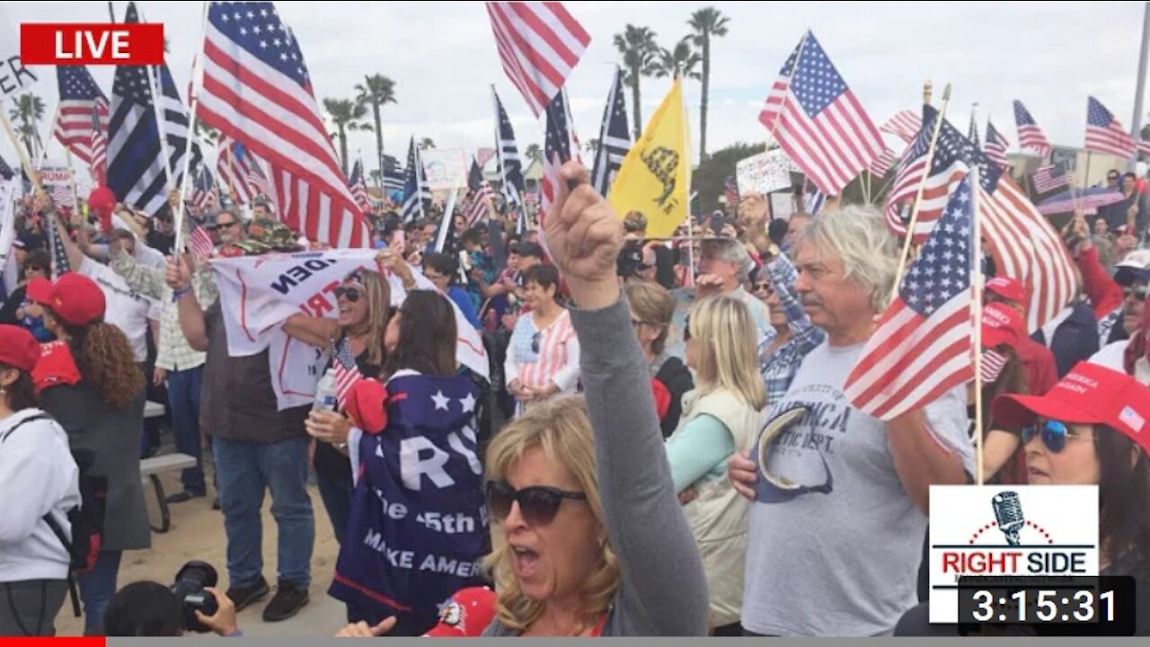 Pro Trump Celebration in West Palm Beach, FL on Presidents’ Day 2/15/21 RSBN