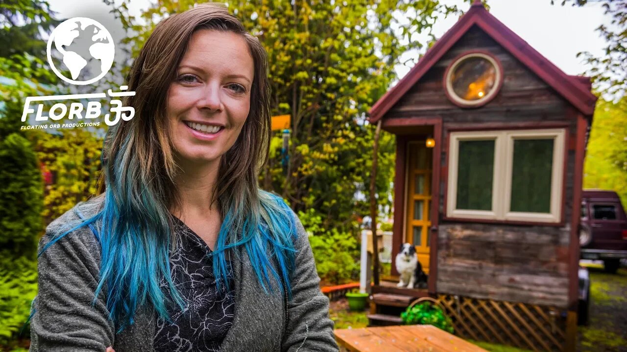 WOMAN lives in a TINY HOUSE so She Can TRAVEL the World