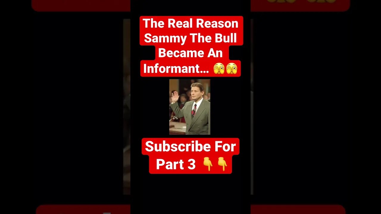 The Real Reason Sammy The Bull Became An Informant… 🫣🫣 #johngotti #johnalite #hitman #government