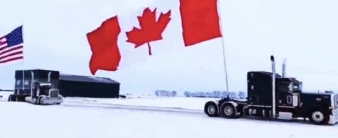 ⚫️EPIC: Massive Canadian Trucker Convoy And Protest