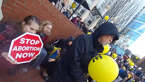 People watching | PRO LIFE RALLY | Downtown Portland Oregon USA (Poor Audio)