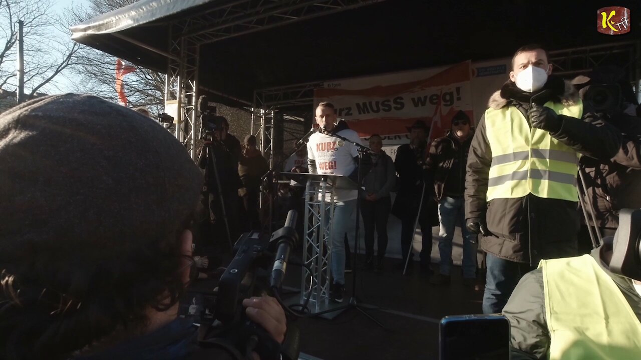 Martin Kaser spricht auf der Wiener Demo "Für die Freiheit" am 6. März 2021 - 7. Teil