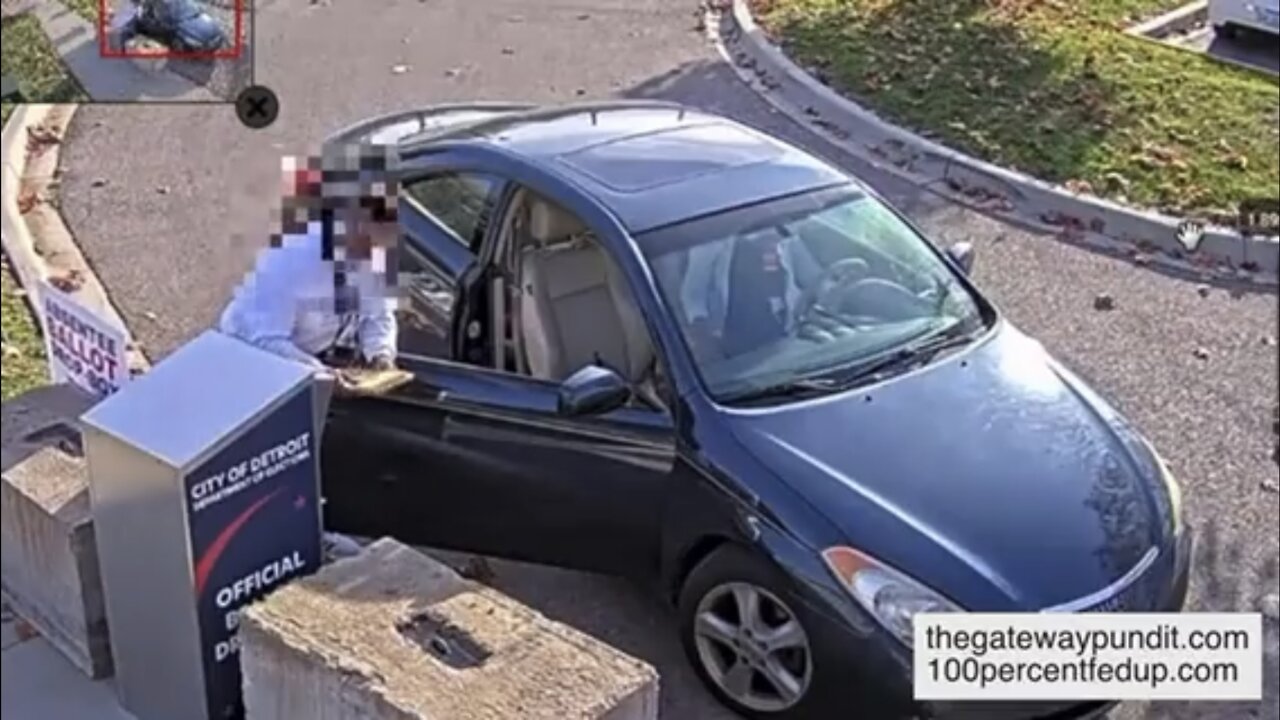 Same woman, same car, four different times. But there’s no evidence of voter fraud?