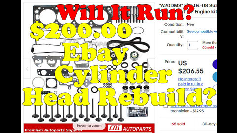 WILL IT RUN? $200 Ebay cylinder head rebuild! Part 8