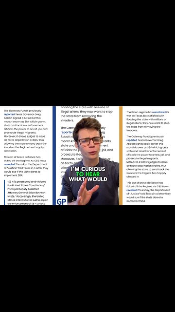 Victor Reacts: Biden Proves He Wants Open Border Madness- Threatens to Sue Texas