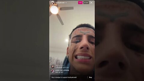 Island Boy KodiyakRedd Getting Tattooed While Getting Into BullSh*t On Live *IG LIVE* 22.03.23.