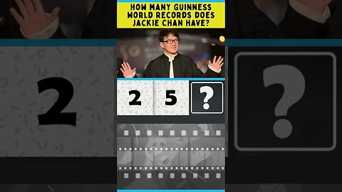 How many Guinness World Records does Jackie Chan have? #shorts #trivia #JackieChan #movie #Guinness