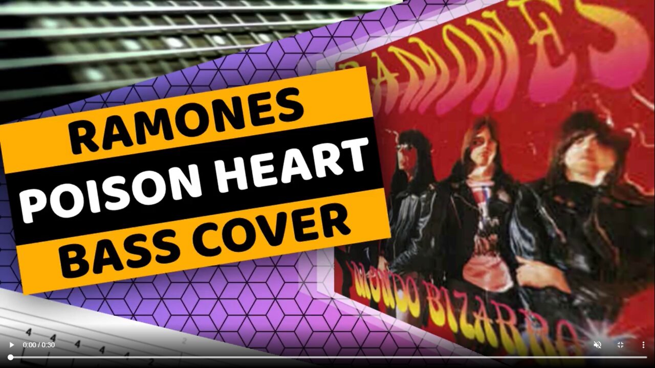Ramones - Poison Heart - Bass Cover & Tabs