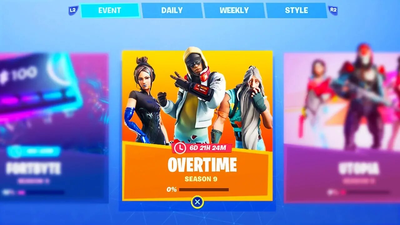 *NEW* ALL OVERTIME CHALLENGE FREE REWARDS (Free Rewards Season 9)