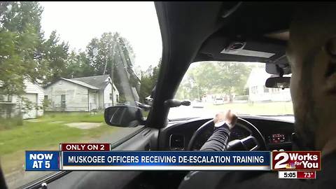 Muskogee Officers reciving training