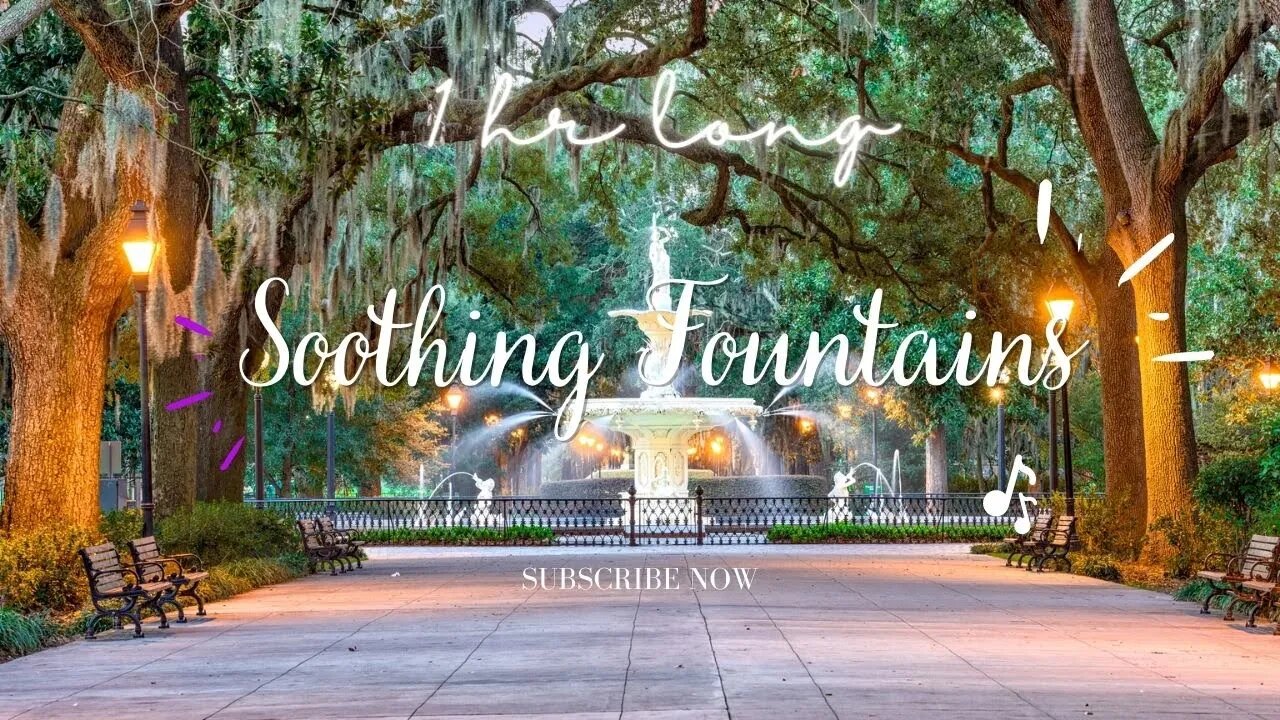 🌊🧘‍♂️ Zen Sounds of Serenity: 1 Hour Relaxing Fountains Deep Focus Music 🎶