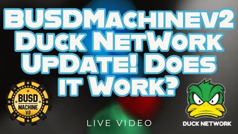 BUSD Machine v2 & Duck Network Reload Does It Work & My Strategy