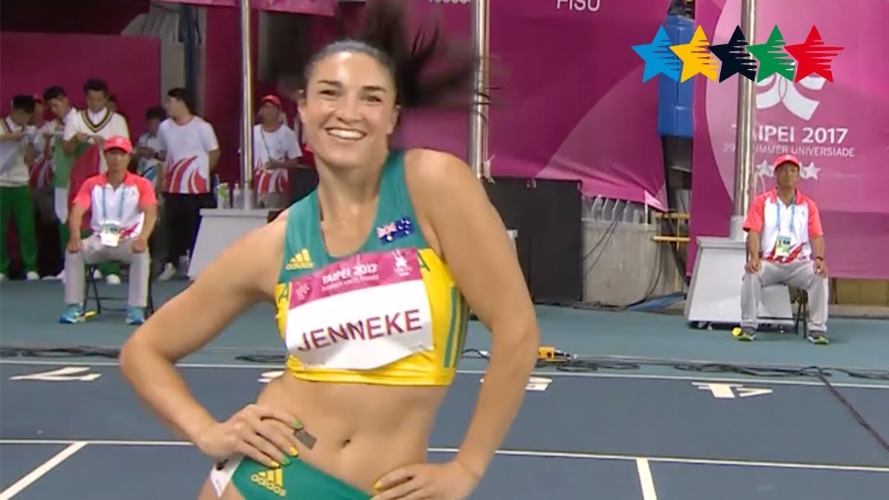 Michelle Jenneke brings her warm up dance back- 29th Summer Universiade 2022, Taipei, Chinese Taipei