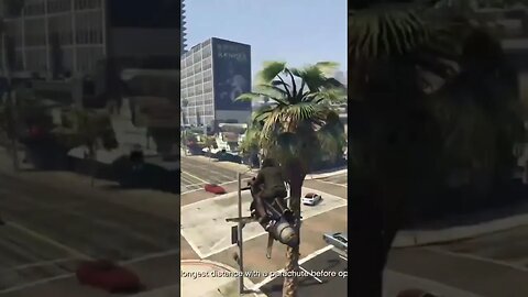 GTA Ramming my Friend off a Roof #gta5 #online #random #moments #funny #prank #fall #roof #oppressor