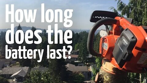 Husqvarna battery saw | How long does the battery last??