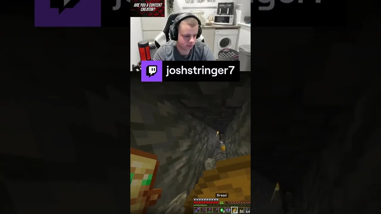 Real Streamer 😱😂#5tringer #minecraft #minecraftpocketedition #twitch