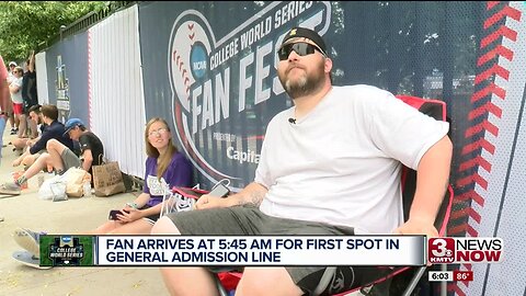 Fans arrive early for general admission line at CWS