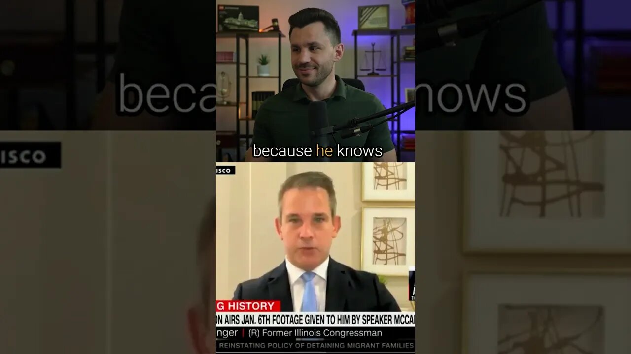 Kinzinger Whines Over New J6 Videos #shorts