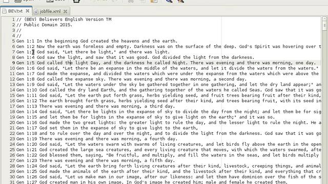 Free Scriptures: Verse Per Line (VPL) Bible Format to Haggai XML Conversion