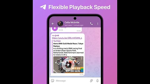 Velocidade de Reprodução Precisa no Telegram