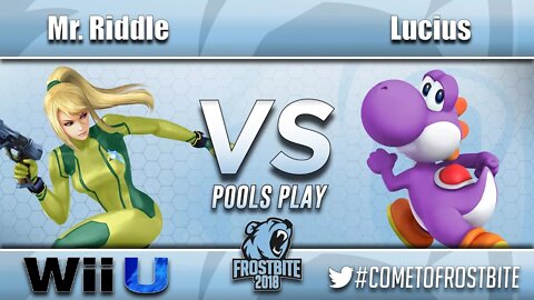 VS | Mr. Riddle (Zero Suit Samus, Bowser) vs. Lucius (Yoshi) - Wii U Pools Play - Frostbite 2018