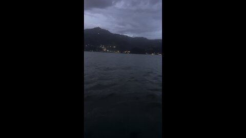 Lake view of night time