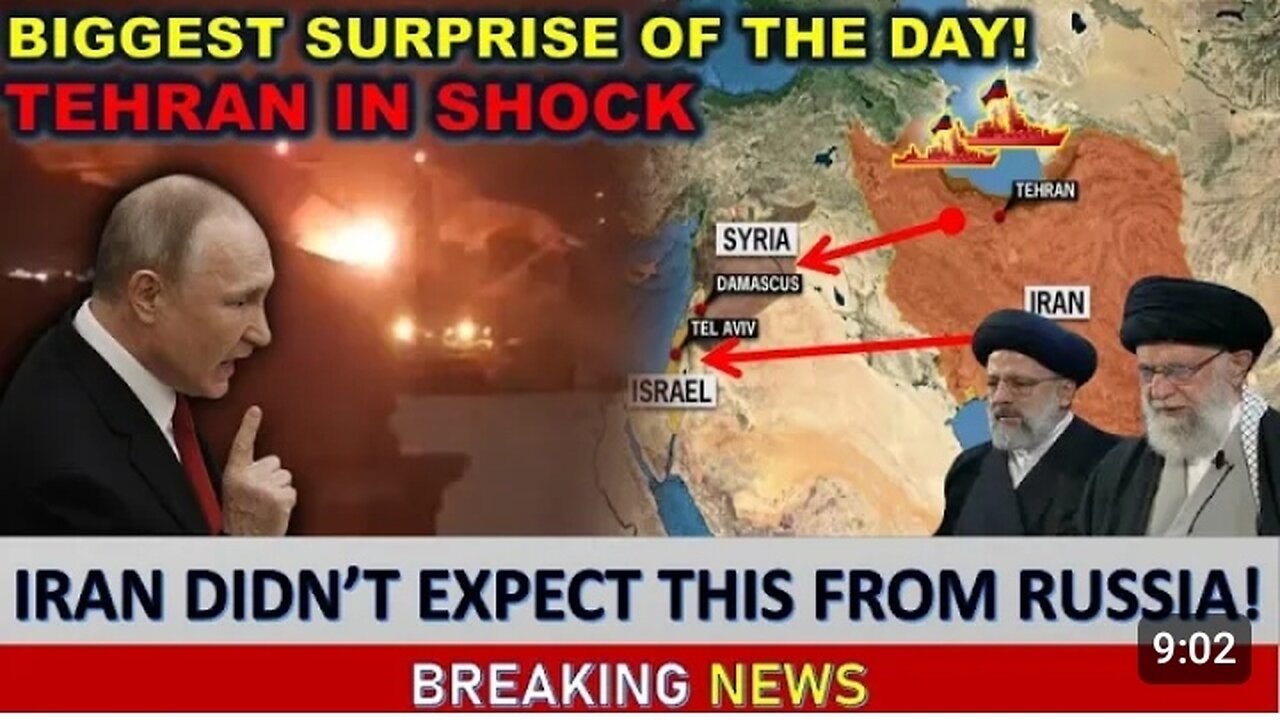 Biggest surprise of the day! Russia blocked Iran's retaliate to Isreal by warned them strongly