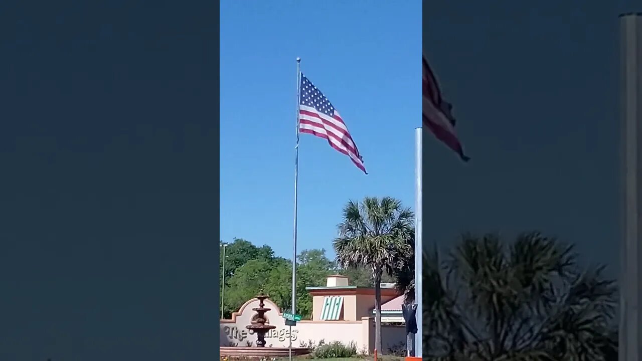 Old Glory still flying in the Villages....