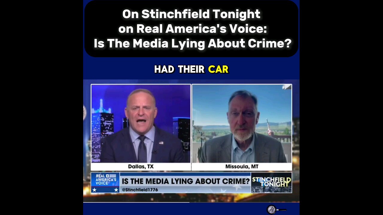 On Stinchfield Tonight on Real America's Voice: Is The Media Lying About Crime?