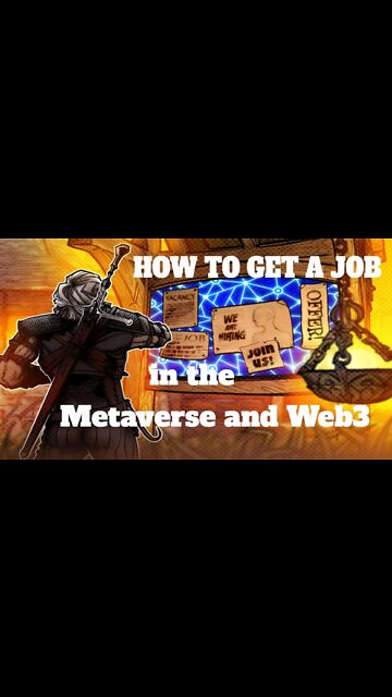 How To Get A Job In The Metaverse And Web3 #cryptomash #Web3 #crypto #metaverse #shorts
