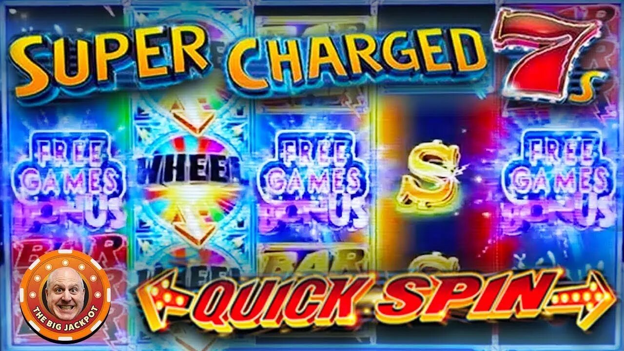 ⚡My 1st Time Getting a WHEEL SPIN BONUS Quick Spin Super Charged 7's ⚡