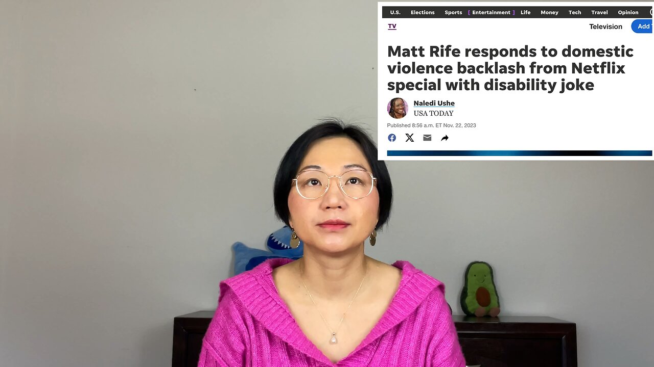 Comedian Matt Rife’s domestic violence joke upsetting. Like dentist using candy for filling, wrong