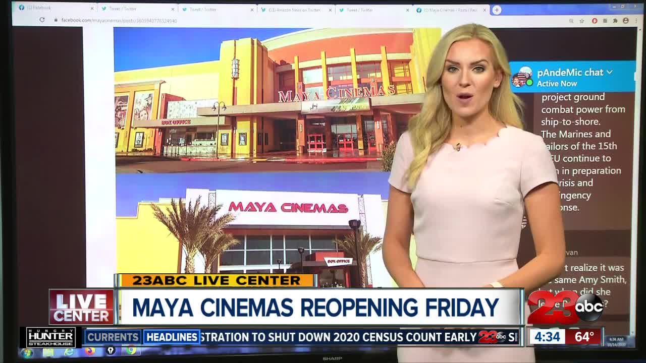 Maya Cinemas reopening Friday