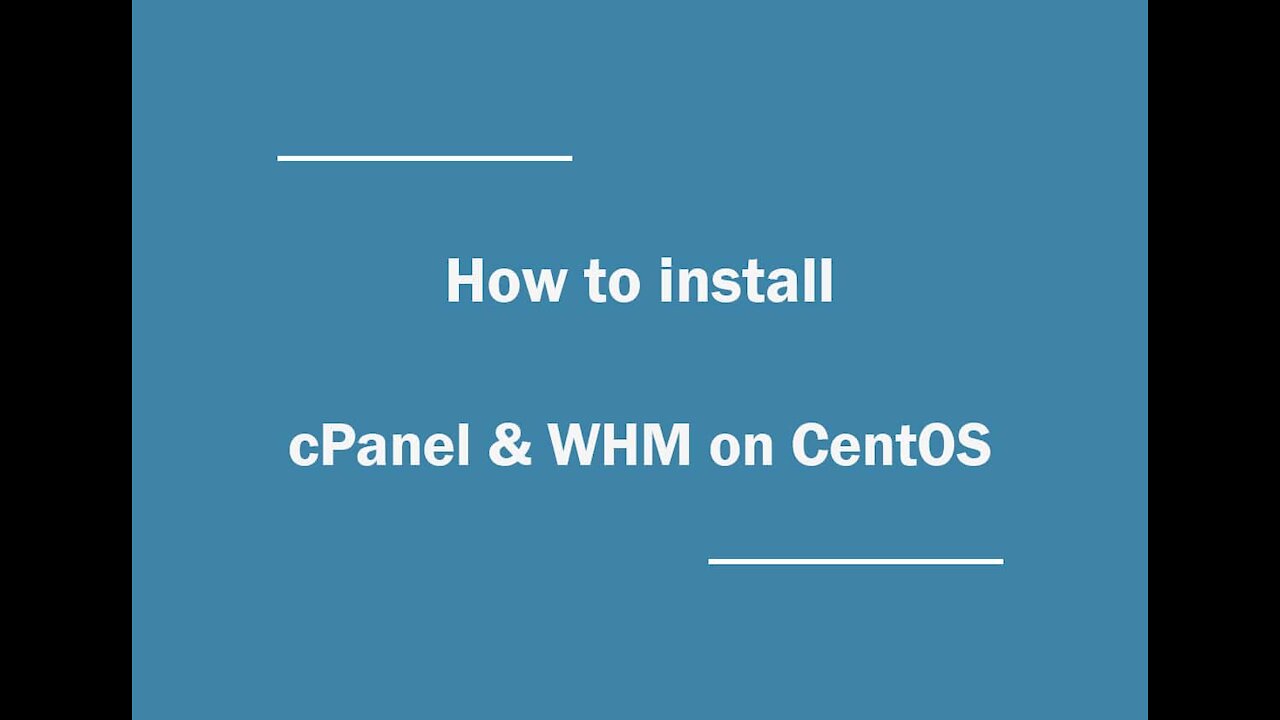 [VPS House] How to install cPanel&WHM in VPS or Dedicated Severs?