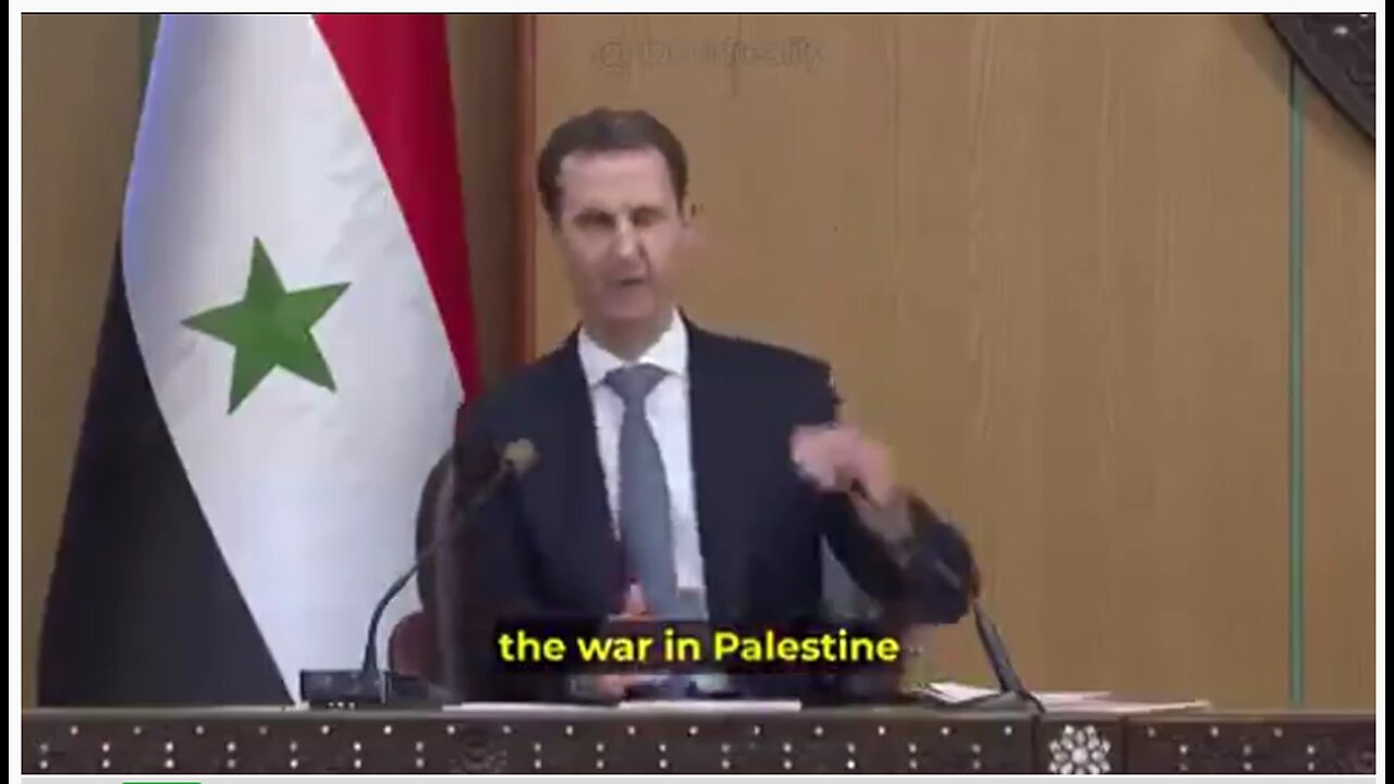 President Assad of Syria talks about how America helped hitler and the nazis